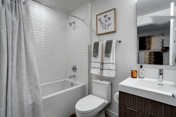 White modern bathroom